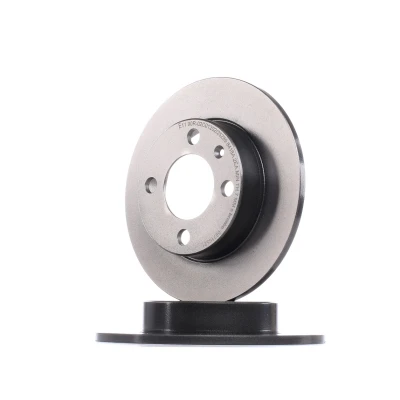 Abbildung von BREMBO COATED DISC LINE 08.7165.21 Bremsscheibe 230 9 4 voll beschichtet mit Schrauben VOLKSWAGEN: Lupo / 3L, Polo III Schrägheck