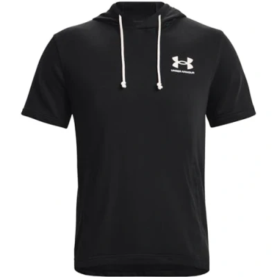 Abbildung von Under Armour Rival Terry LC SS HD Tshirt print, Herren, Größe: Large, Black