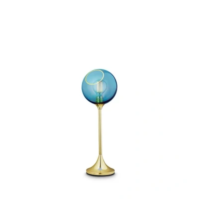 Abbildung von Tischleuchte Ballroom, blau, Glas, mundgeblasen, dimmbar