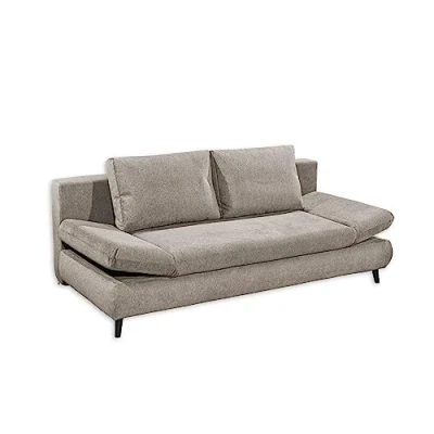 Abbildung von SUNNY Bequemes Schlafsofa mit Bettkasten, Taupe Ausziehbares Sofa Schlaffunktion 212 X 76 (88) 101 cm (B/H/T)