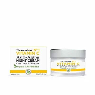 Abbildung von VITAMIN C anti aging night cream organic raspberry 50 ml