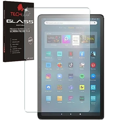 Abbildung von TECHGEAR Matt GLAS Amazon Fire Max 11 2023 Tablette (13. Generation) MATTE Blendschutz Auflage, Original gehärtetes Displayschutzfolie für
