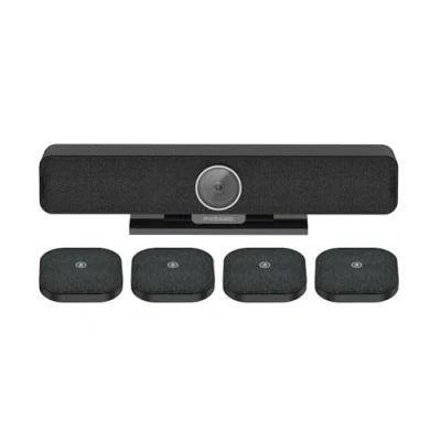 Abbildung von Matosio PumaPro Plus, Videokonferenzsystem, intelligente Videokonferenzkamera, 4 K, Lautsprecher und Konferenzmikrofon, mit kabellosen Erweiterungsmikrofonen Fernbe