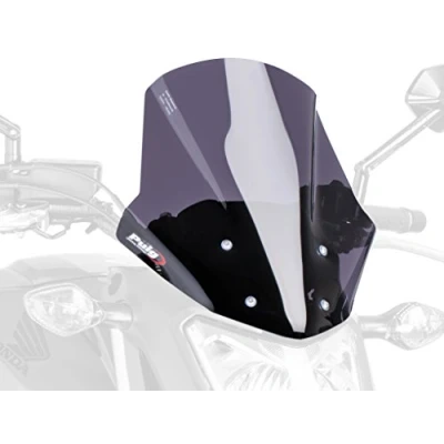 Abbildung von Puig 5991F Kuppel Racing Honda NC700s 12 14, Transparent/Dunkelgrau Rauch