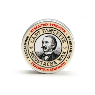 Abbildung von Captain Fawcett&#039;s Wachs Exp. Strenghth Moustache Wax Sandalwood