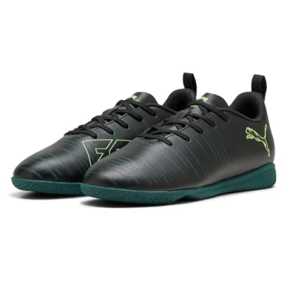 Abbildung von PUMA Future 8 Play It Jr Fussballschuh, Black Fizzy Light Green Terrain, 34 EU