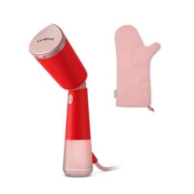 Abbildung von Philips Dampfbürste &quot;STH5020, 120 ml abnehmbarer Wassertank&quot;, 1400 W, schlankes Design, 2 in 1 Handschuh und Tasche inkl.