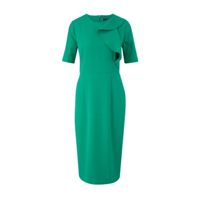 Abbildung von comma Freizeitkleid, Damen, Größe: 32, Grün
