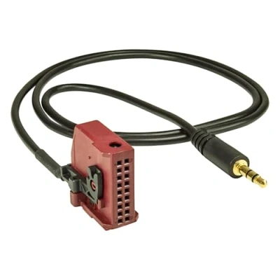 Abbildung von tomzz Audio 7557 001 AUX IN Adapter kompatibel mit VW MFD2 RNS2 Skoda Nexus Man auf 3 5mm Klinke