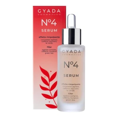 Abbildung von GYADA COSMETICS, Gesichtsserum Nr. 4 Füllung für reife und entspannte Haut, Anti Falten eine kompakte, elastische mit Hyaluronsäure Aloe Vera, 30 ml