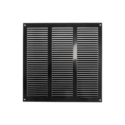 Abbildung von 30 x cm schwarze Abdeckung der Entlüftung Stahlrücklauf Luftgitter für Decke und Seitenwand HVAC mit Insektenschutzgitter (300 300 mm, schwarz)