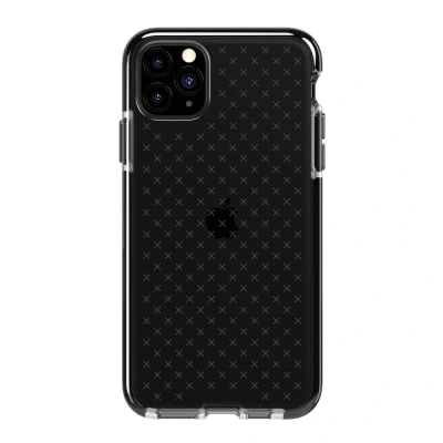 Abbildung von Apple iPhone 11 Pro Max Hülle Silikon Tech21 Soft Case/Backcover Handyhülle Schwarz Shockproof/Stoßfest