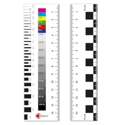 Abbildung von iSecur 2er Set Sachverständigen Lineal Magnetisch I 15 cm Gutachter Dokumentationshilfe Spaltmaß Riss Kfz mag282
