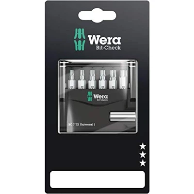 Abbildung von Wera 05073404001, 7 Stück(e), Torx, T10, T15, T20, T25, T30, T40, CE, 175 mm, 15 mm
