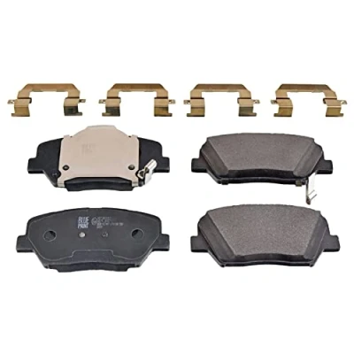 Abbildung von BLUE PRINT ADG042187 Bremsbelagsatz Vorderachse mit akustischer Verschleißwarnung Anti Quietsch Blech, Befestigungsmaterial KIA: SORENTO 2