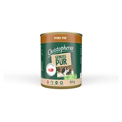 Abbildung von Christopherus PUR, Pferd, Vollnahrung für Hunde, Nassfutter, 6 x 800 g