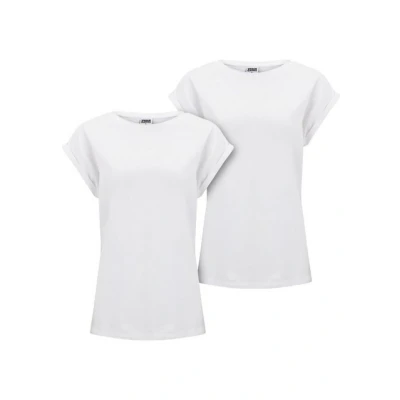 Abbildung von Urban Classics 2PACK Extended Shoulder Tshirt basic, Damen, Größe: 5XL, White