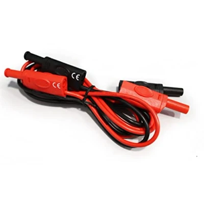 Abbildung von PeakTech 7030 Messleitungen für Multimeter und Labornetzgeräte, 130cm Prüfleitungen mit isolierten Bananensteckern als Zubehör Messgeräte, 4mm kabel Laborstecker CAT III 1000V 10A, P