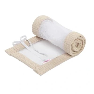 Abbildung von babybay Nestchen Mesh Waffelpiqué passend für Modell Boxspring XXL, sand