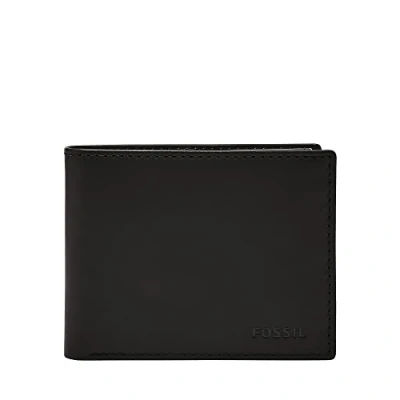 Abbildung von Fossil Derrick Geldbörse, Herren, Größe: One Size, Black
