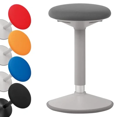 Abbildung von boho office® Stehhilfe, ergonomische Sitzhilfe in Grau, höhenverstellbar von 56 81 cm
