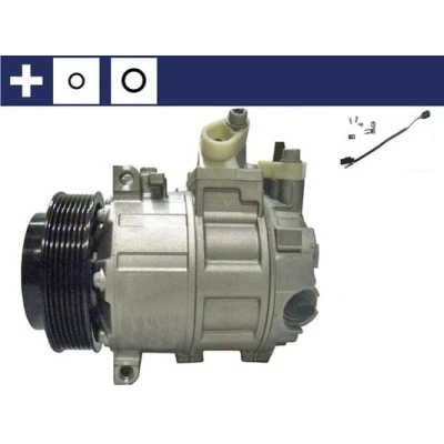 Abbildung von MAHLE ORIGINAL ACP 89 000S Kompressor 7SEU17/DCS17 12 PAG 46 R 134a mit Dichtring Kabelsatz MERCEDES BENZ: C Klasse Sportcoupe, Limousine