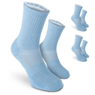 Abbildung von Safersox Mückensocken Sportsocken Socken 3er Vorteilspack Hellblau, 39 42
