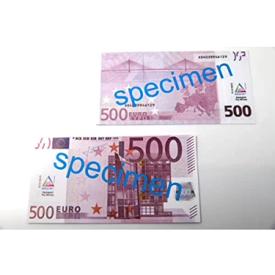 Abbildung von Wissner® aktiv lernen Lernspielzeug 500 Euro Schein (100 Stück), RE Plastic®