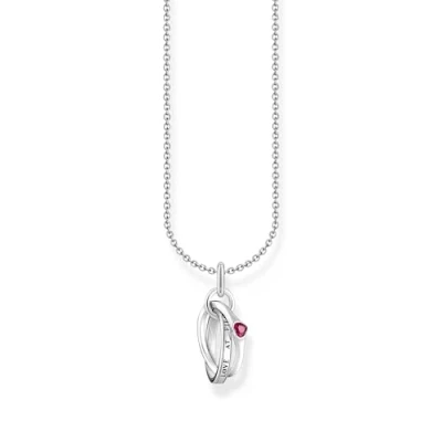Abbildung von Thomas Sabo Kette mit Together Ring Anhänger 925 Sterlingsilber KE2231 639 10