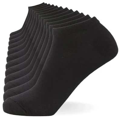 Abbildung von FM London Comfort FIT Trainer 12 PACK Socken, Herren, Größe: 39 42, Black