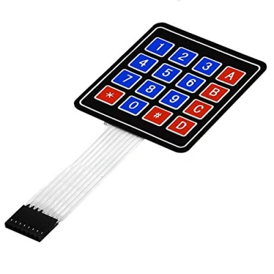 Abbildung von AZDelivery 4x4 Matrix Array Keypad Tastenfeld Tastatur kompatibel mit Arduino inklusive eBook!