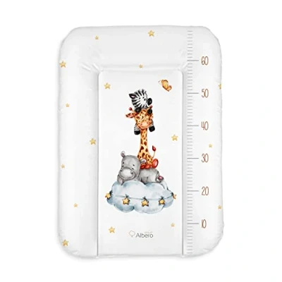 Abbildung von Weiche Wickelauflage Baby Wickelunterlage Für Junge und Mädchen Wasserdicht Wickeltischauflage Abwaschbar ein Neugeborenes 424 Safari team 70x50cm