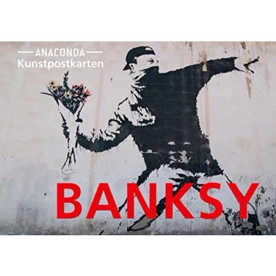 Abbildung von Postkarten Set Banksy: 18 Kunstpostkarten aus hochwertigem Karton. ca. 0,44 pro Karte. Berühmte Banksy Bilder: Streetart zum Sammeln, Verschicken und ... Postcrossing (Anaconda Postkarten, Band 43)