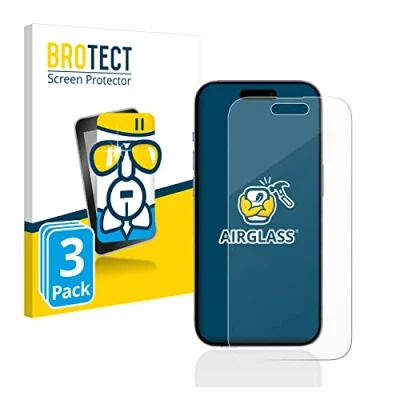 Abbildung von BROTECT Schutzglas für Apple iPhone 14 Pro (3 Stück) Schutzfolie Panzer Folie Glas [Extrem Kratzfest 9H, Anti Fingerprint, Ultra Transparent]