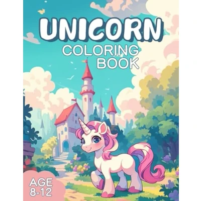 Abbildung von Unicorn Coloring Book: Awesome Book for Kids Age 8 12