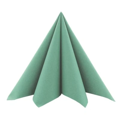 Abbildung von Sovie HORECA Servietten in Eukalyptus aus Linclass Airlaid, stoffähnliche Einwegservietten ideal für Hochzeit &amp; Partys, 40 x cm, 50 stück