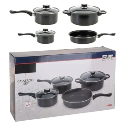 Abbildung von Excellent Houseware Topf Set 7 tlg. Antihaft Kasserollen Set, (1 tlg)