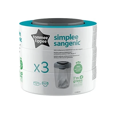 Abbildung von Tommee Tippee Sangenic Simplee Refill Kassette, 3er Pack