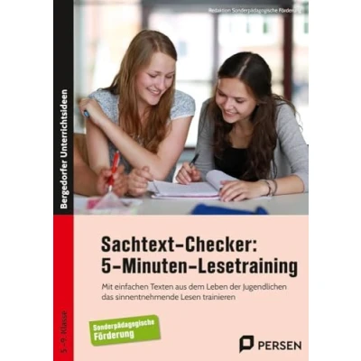 Abbildung von Sachtext Checker: 5 Minuten Lesetraining Sopäd: Mit einfachen Texten aus dem Leben der Jugendlichen das sinnentnehmende Lesen trainieren (5. bis 9. Klasse)