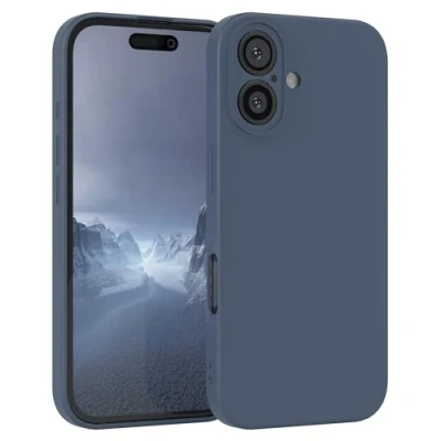 Abbildung von EAZY Case Silikonhülle für iPhone 16 Hülle Silikon weich stoßfeste Handyhülle Schutzhülle mit Kameraschutz Dünn Premium Schutz Cover TPU Phone Bumper in Petrol