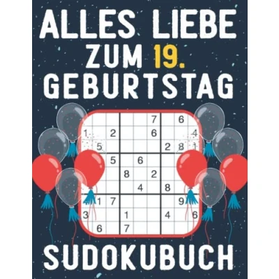 Abbildung von 19 geburtstag Geschenk Alles Liebe zum 19. Sudoku: 150 Rätsel von leicht bis schwer Mit Lösungen Kleines Rätselbuch Verschenken ... Geschenke für Frau Mann