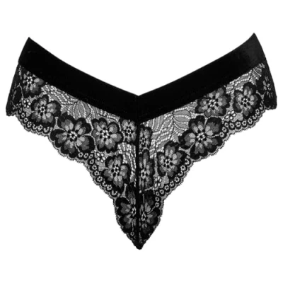 Abbildung von Panties aus Spitze mit Samtbund