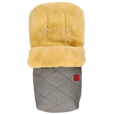 Abbildung von Lammfell Fußsack Natura, grey melange