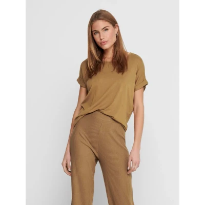 Abbildung von ONLY T Shirt &quot;ONLMOSTER S/S O NECK TOP NOOS JRS&quot;, mit Aufschlag am Arm