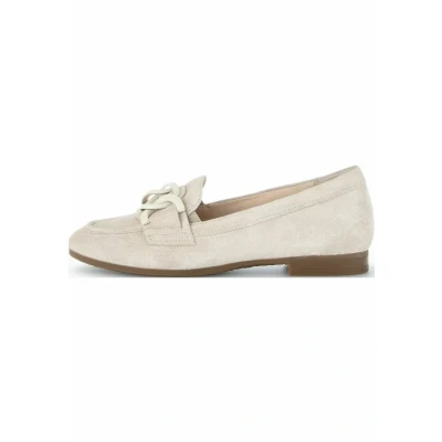 Abbildung von Gabor Slipper, Damen, Größe: 38.5, Leinen uni Veloursleder