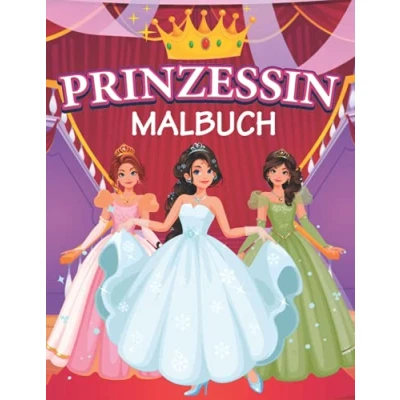 Abbildung von Prinzessin malbuch: schön Malbuch für Mädchen, Erwachsene und kinder. Prinzessinnen zum Ausmalen.