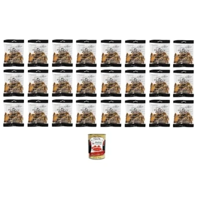 Abbildung von Urbani Funghi Porcini Secchi Trockene Steinpilze 12x 20gr + Italian Gourmet Polpa 400g Dose