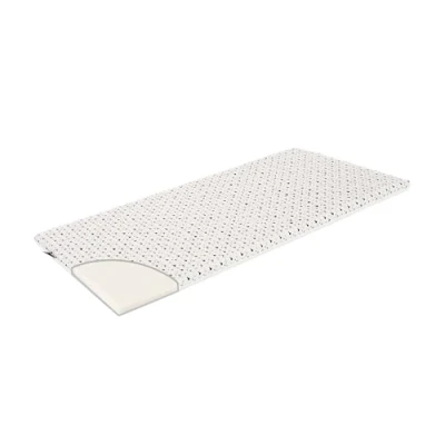 Abbildung von Träumeland Reisebettmatratze Exclusiv 60x120 cm Babymatratze rollbar mit Tragetasche, Design:Vogel grau