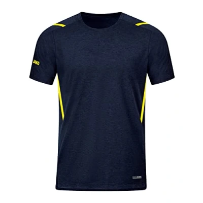 Abbildung von JAKO Herren T Shirt Challenge, Marine Meliert/Neongelb, 4XL EU