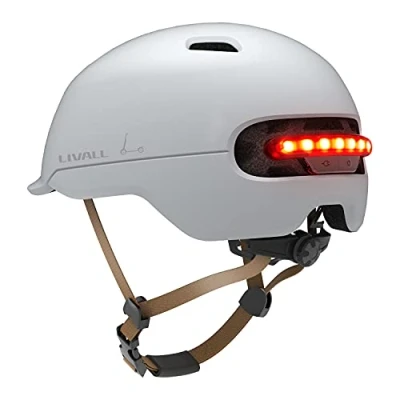 Abbildung von Livall Unisex Erwachsene C20 Fahrradhelm, weiß, 57 61cm